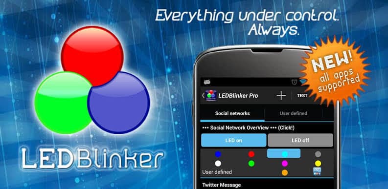 تحميل تطبيق LED Blinker Notifications لعمل اشعارت للهاتف 2
