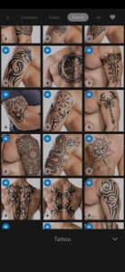 تطبيق Beardify AI Hairstyle Tattoo‏ لأضافة وشم علي الصور 3
