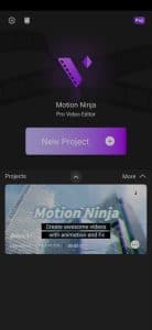 تحميل برنامج Motion Ninja بدون علامة مائية مهكر APK 1