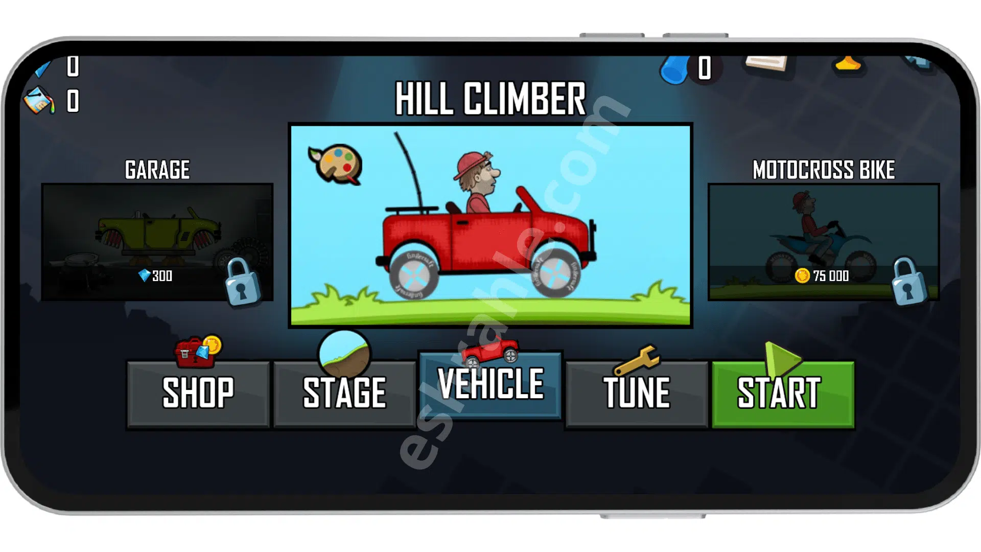 تحميل لعبة hill climb racing مهكرة من ميديا فاير اخر اصدار