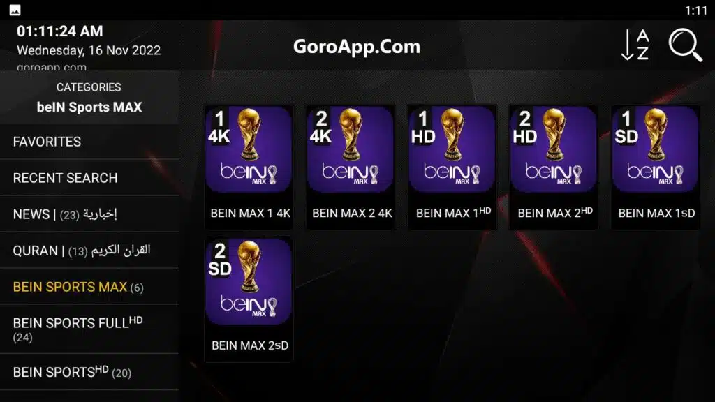 تحميل تطبيق goroapp لمشاهدة كأس العالم 2022 بدون تقطيع مجانا 3
