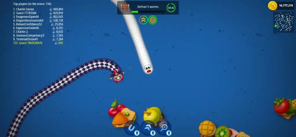 تحميل لعبة الدودة Worms Zone مهكرة من ميديا فاير 2023 للايفون وللاندرويد 2